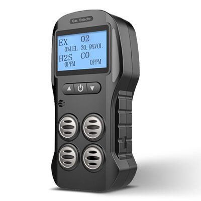 OEM 4 ก๊าซ Multigas เครื่องตรวจจับเมตร สเปซปิดด้วย LEL O2 CO และ H2S ติดตาม
