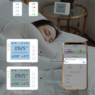 ราคาดี เครื่องวัดอุณหภูมิดีจิทัล ไฟไฟ ไดจิทัล ไฮกรโมเตอร ดิจิทัล สําหรับการติดตามอุณหภูมิและความชื้นในเวลาจริง ออนไลน์