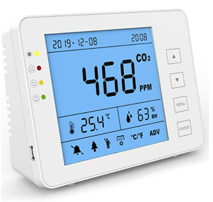 ราคาดี 20ppm ภายใน CO2 Meter Data Logger เครื่องตรวจจับคุณภาพอากาศในบ้านที่สมาร์ท ออนไลน์