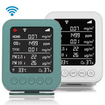 LoRa Connected HCHO Smart Air Quality Monitor Meter 5V 2A 85dB เครื่องวัดคุณภาพอากาศที่สมาร์ท