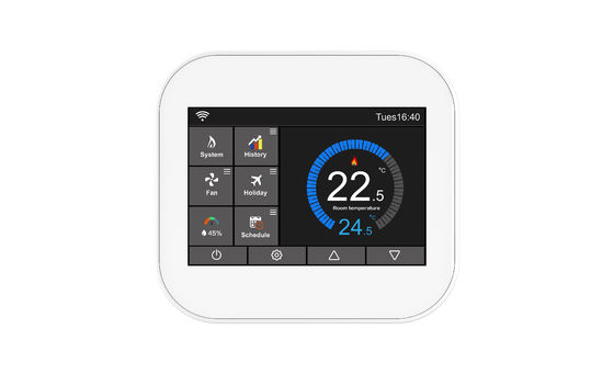 Tuya Smart Thermostat Fan Coil Unit Controller HVAC เครื่องปรับอากาศกลาง ระบบทําความร้อนไฟฟ้า