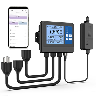 Good price สมาธิ NDIR เซนเซอร์เรือนกระจกควบคุม CO2 กําหนดการจอสําหรับการปลูกเติบโต ออนไลน์