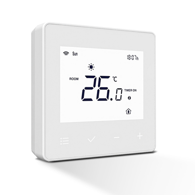 T5 หน้าจอสัมผัส Smart WiFi Thermostats จอจอ LED สําหรับเครื่องปรับความร้อนพื้น