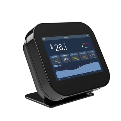 IP21 เรต CO2 Wifi Smart Air Quality Monitor ความแม่นยําสูง