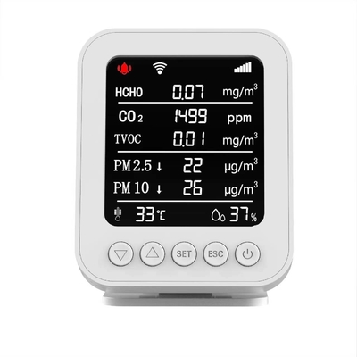 Good price OEM 85dB Real Time IAQ Smart Air Quality Monitor Detector พร้อมเครื่องบันทึกข้อมูล ออนไลน์