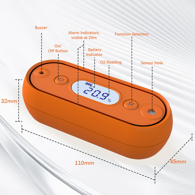 ราคาดี เครื่องตรวจจับก๊าซออกซิเจนแบบพกพาความแม่นยำสูง | แบตเตอรี่ 9V, จอ LCD และเครื่องบันทึกข้อมูลพร้อมสัญญาณเตือนด้วยเสียงและแสงสว่างสำหรับกิจกรรมกลางแจ้ง ออนไลน์