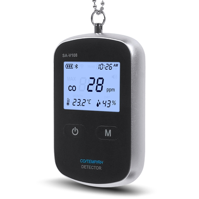 เครื่องเตือนการตรวจจับคาร์บอนโมโนออกไซด์แบบสมาธิ WiFi พกพา - 2.4GHz WiFi & การควบคุมแอพ, เซ็นเซอร์ไฟฟ้าเคมี, เตือนเสียง-แสง, ความรู้สึกสูงสําหรับบ้าน, การเดินทาง, รถ, โรงแรม