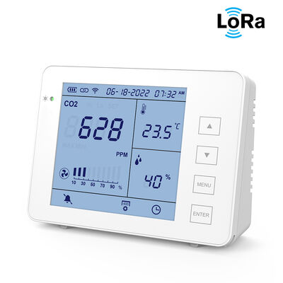 ราคาดี เครื่องวัดคาร์บอนไดออกไซด์แบบพกพาภายในบ้าน หน่วยตรวจจับ NDIR ที่สามารถชาร์จใหม่ได้ สําหรับบ้าน สํานักงาน ห้องเรียน ออนไลน์