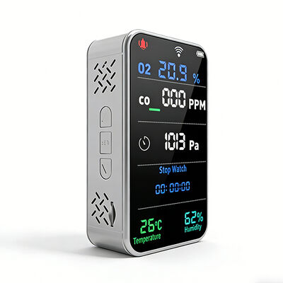ราคาดี เครื่องตรวจจับก๊าซ 7-in-1 สำหรับอุตสาหกรรม ไร้สาย ตรวจวัด O2 และ CO จอภาพ แบตเตอรี่ 3000mAh แจ้งเตือนบนคลาวด์ Wi-Fi แอปพลิเคชัน บันทึกข้อมูล SD ATEX ป้องกันการระเบิด ออนไลน์