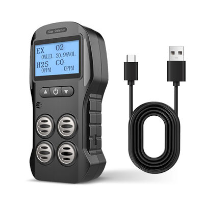 ราคาดี X-4 เครื่องตรวจจับก๊าซพกพา 4-in-1 EX O2 CO H2S การบันทึกข้อมูลหลายภาษา แบตเตอรี่ 2000mAh Wholesale ออนไลน์