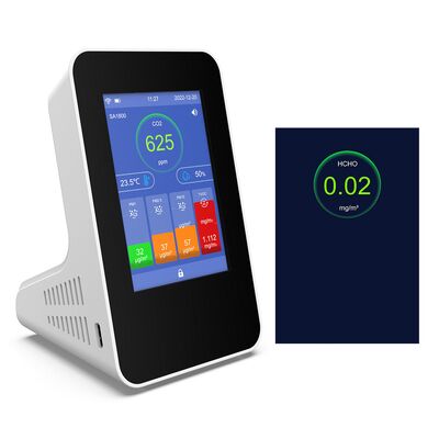 SA1800 เครื่องตรวจจับคุณภาพอากาศภายในบ้าน - เครื่องวัด HCHO & TVOC ความแม่นยําสูง พร้อมเครื่องเตือน CO, เครื่องตรวจจับก๊าซพิษสําหรับบ้านใหม่และห้องเด็ก