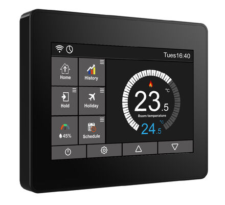 230V WiFi Smart Thermostat TFT Capacitive Touchscreen ระบบควบคุมอุณหภูมิสําหรับทําความร้อนและทําความเย็น